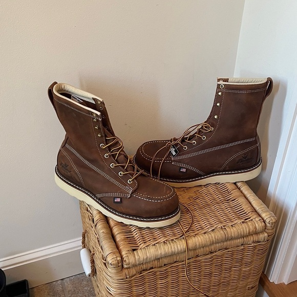 Thorogood American Heritage 8” Toe Safety Work Boots Size 10 EE NWT READ main image 15